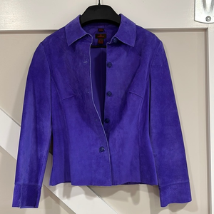 Rich‎ purple women’s soft leather jacket by Danier Leather. Petite. Size US 0-2
